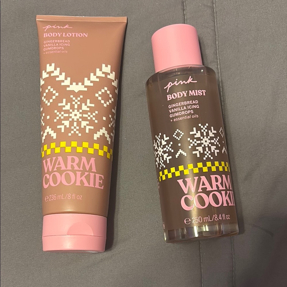 PINK Victoria's Secret Warm Cookie Body Lotion and Mist Set
